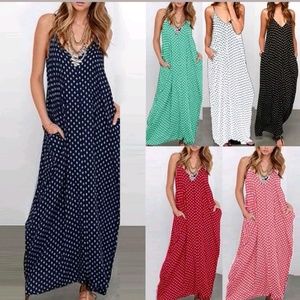 Poka dot maxi dresses!